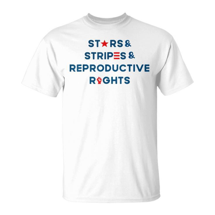 Stars Stripes Reproductive Rights 4Th Of July American Flag  V3 Unisex T-Shirt