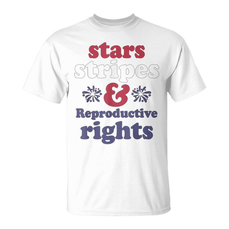Stars Stripes Reproductive Rights Patriotic 4Th Of July  V4 Unisex T-Shirt
