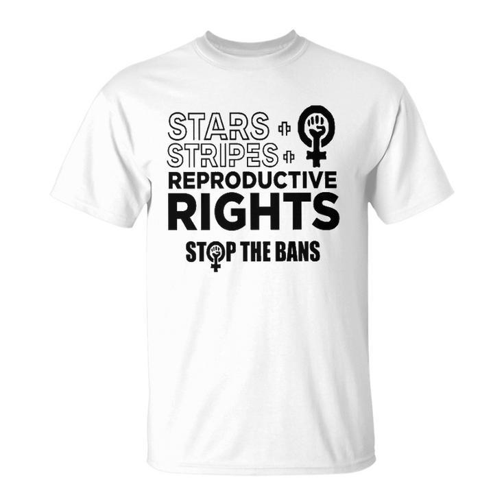 Stars Stripes Reproductive Rights Racerback Feminist Pro Choice My Body My Choice Unisex T-Shirt