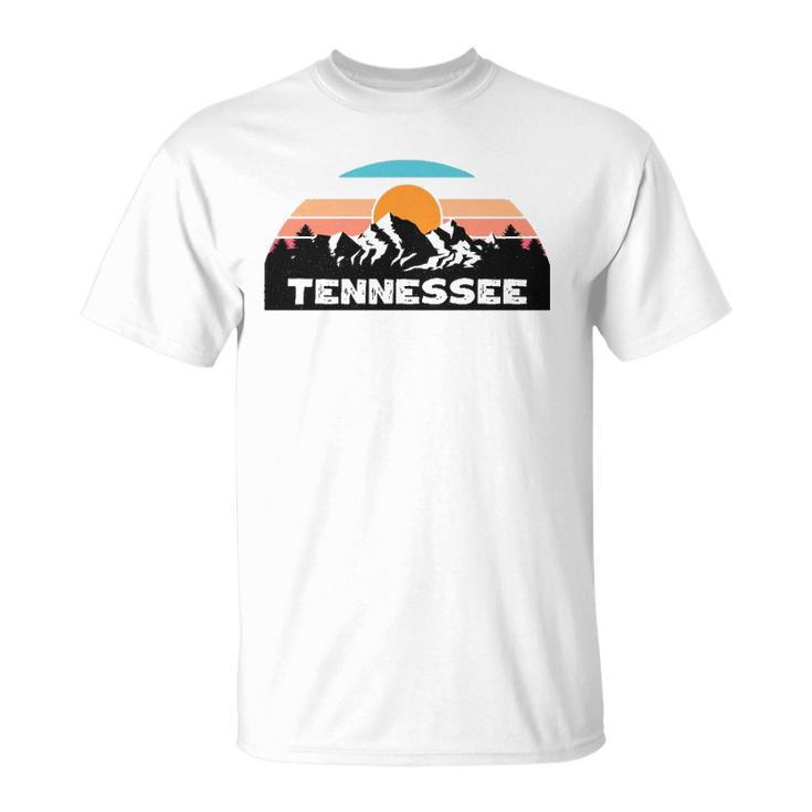 Tennessee Retro Vintage Sunset Mountain Tennessee Lovers Unisex T-Shirt