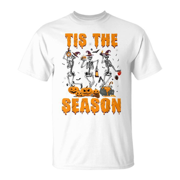 Tis The Season Pumpkin Spice Fall Vibes Autumn Retro T-shirt