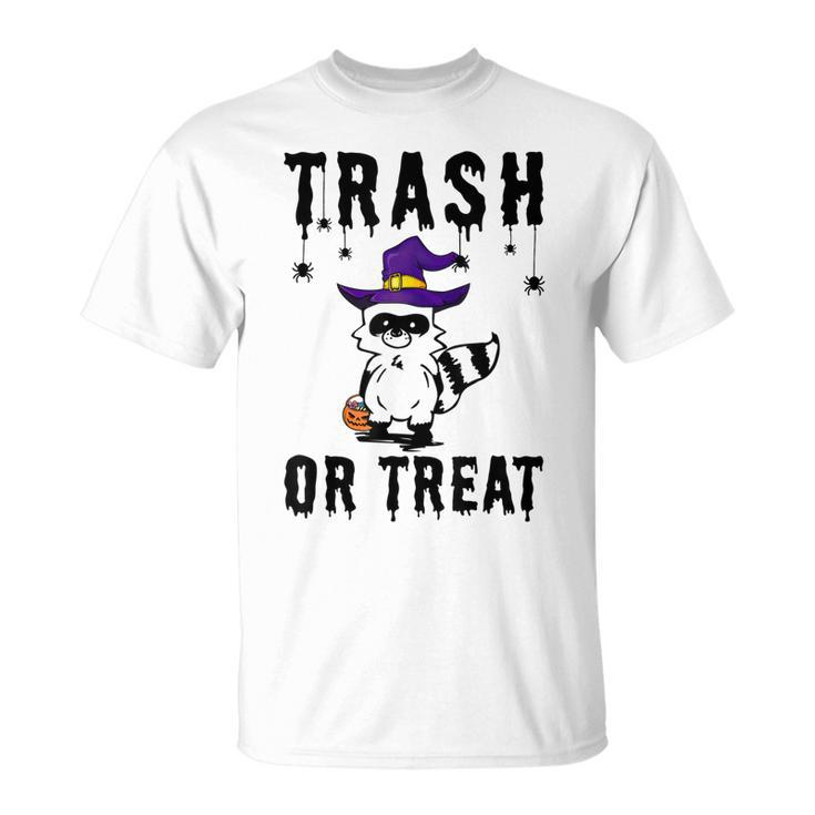 Trash Or Treat Funny Trash Panda Witch Hat Halloween Costume  Unisex T-Shirt