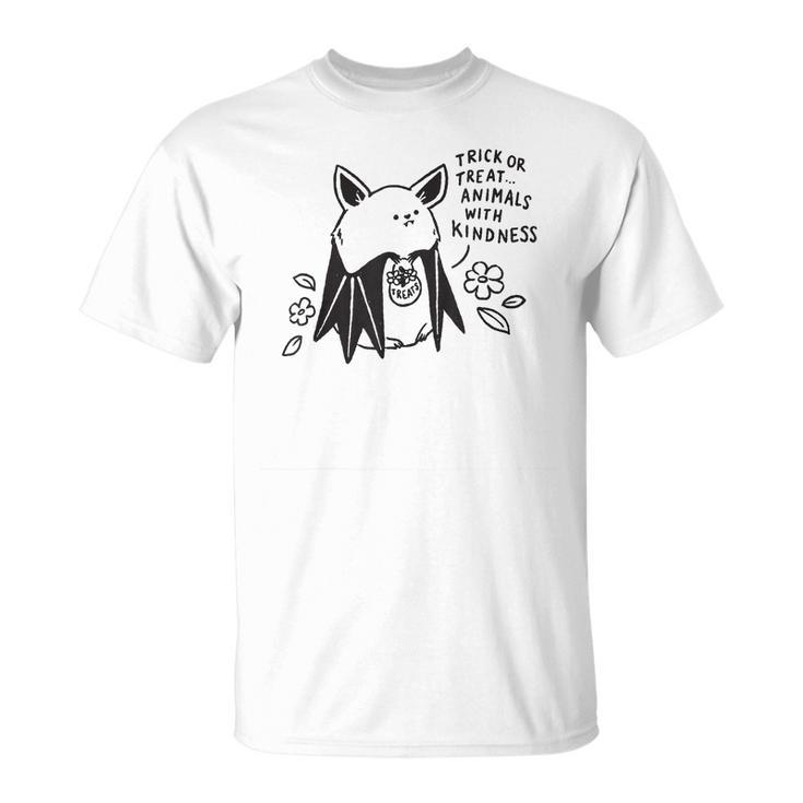Trick Or Treat Animals With Kindness Halloween Costume  Unisex T-Shirt