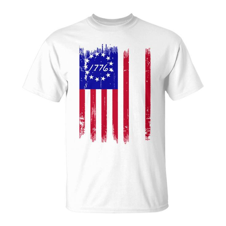 Ultra Maga Betsy Ross Usa Flag Trump 2024 Anti Biden Unisex T-Shirt