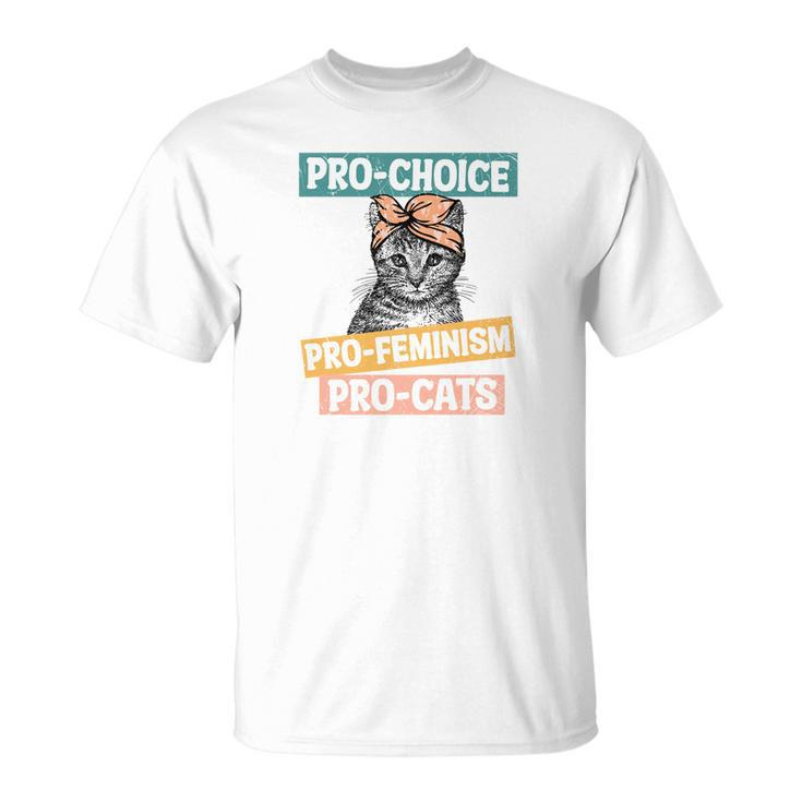 Womens Rights Pro Choice Pro Feminism Pro Cats Unisex T-Shirt