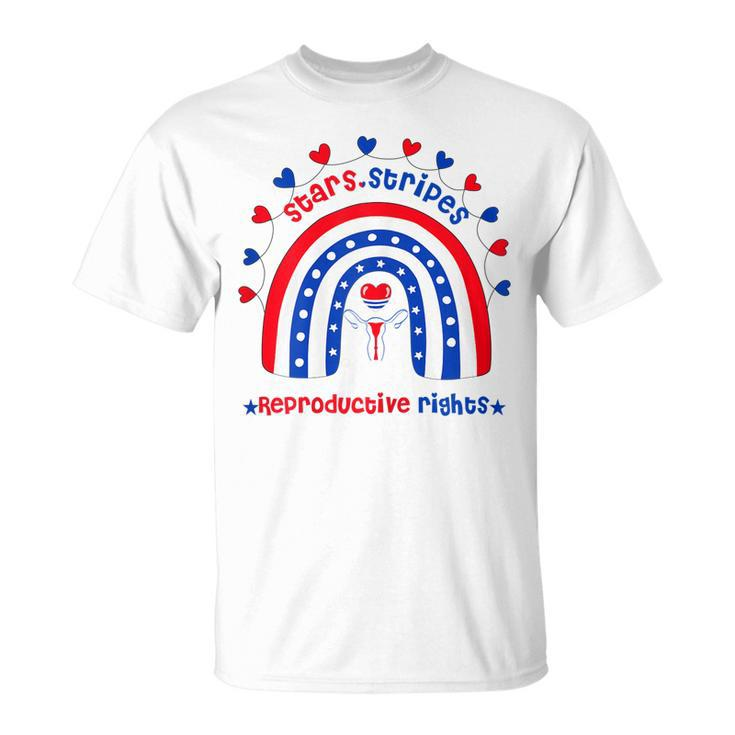 Womens Stars Stripes Reproductive Rights Patriotic 4Th Of July  Unisex T-Shirt