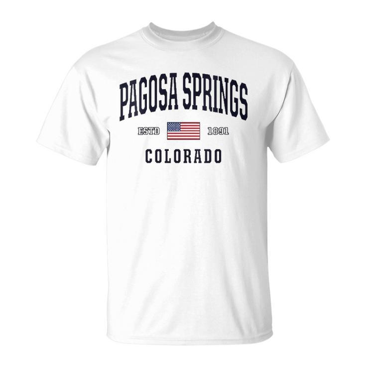 Womens Usa Flag Stars &Amp Stripes Pagosa Springs Colorado  Unisex T-Shirt