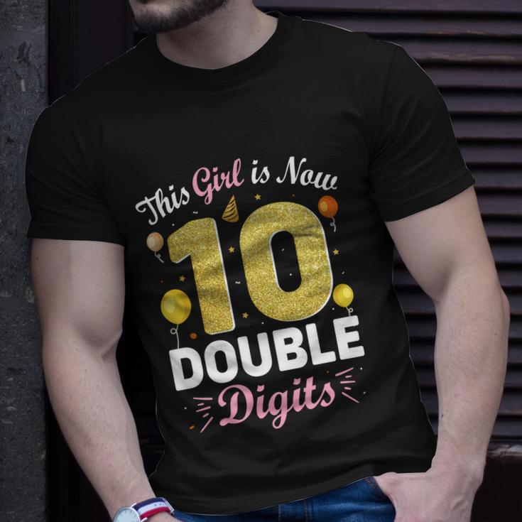 10Th Birthday Party This Girl Is Now 10 Double Digits Cute Gift Unisex T-Shirt Gifts for Him