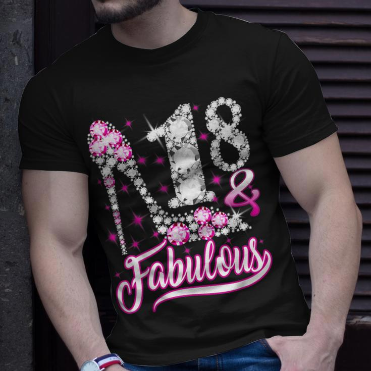 18 Years Old 18 & Fabulous 18Th Birthday Pink Diamond T-shirt Gifts for Him