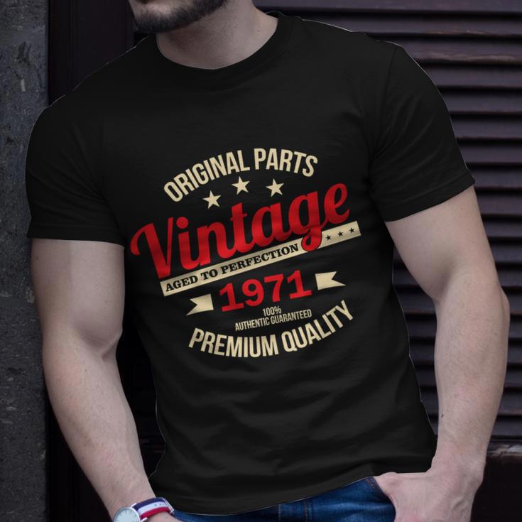 1971 Original Parts Vintage 50Th Birthday Tshirt Unisex T-Shirt Gifts for Him