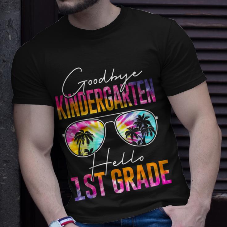 Tie Dye Goodbye Kindergarten Graduation Hello 1St Grade  Unisex T-Shirt