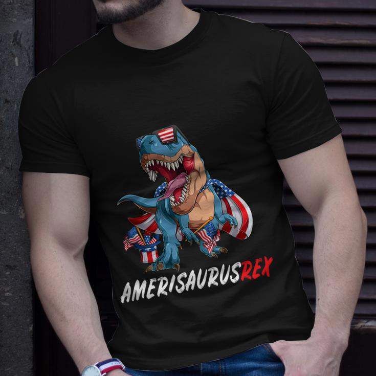 4Th July Tfunny Giftrex America Dinosaur Independence Day Patriot Usa Gift Unisex T-Shirt Gifts for Him