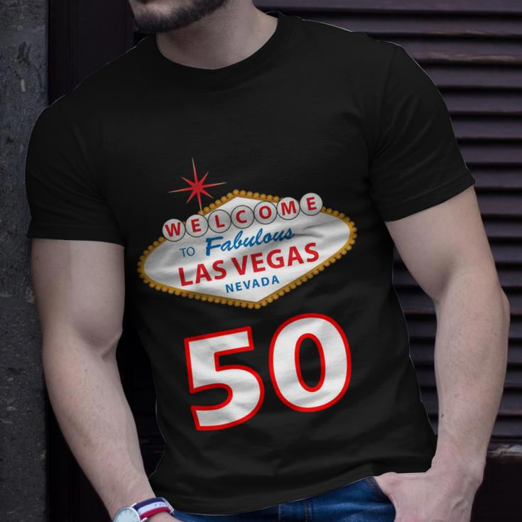 50 Years Old In Vegas - 50Th Birthday Tshirt Unisex T-Shirt Gifts for Him
