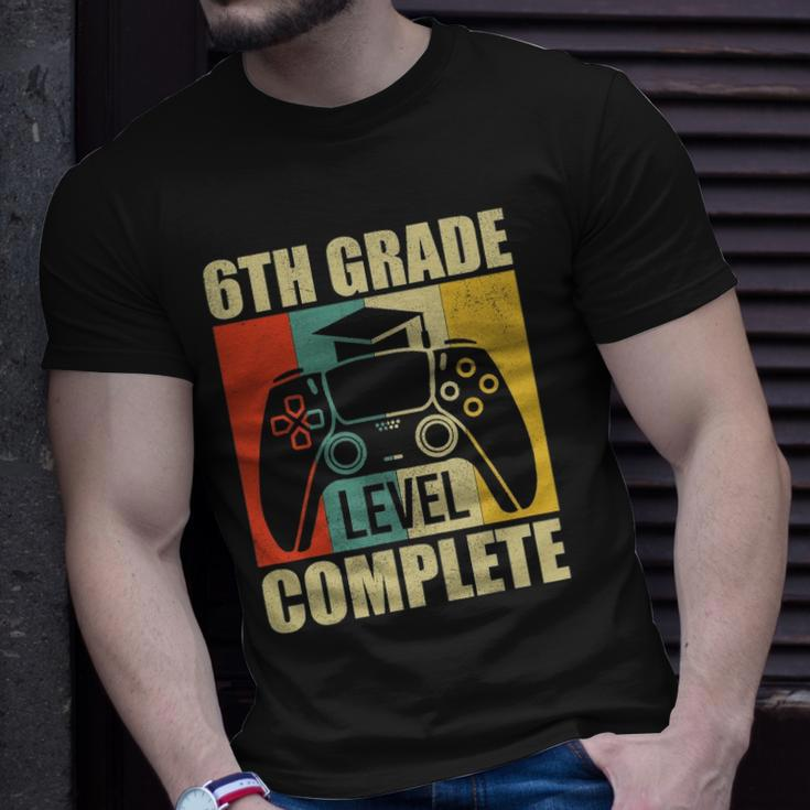 6Th Grade Level Complete Gamer S Boys Kids Graduation Unisex T-Shirt Gifts for Him