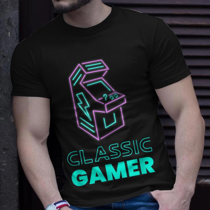 70S 80S 90S Vintage Retro Arcade Video Game Old School Gamer V6 T-shirt Gifts for Him