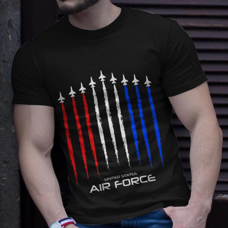 Air Force Us Veterans 4Th Of July Great Gift American Flag Meaningful Gift Unisex T-Shirt Gifts for Him