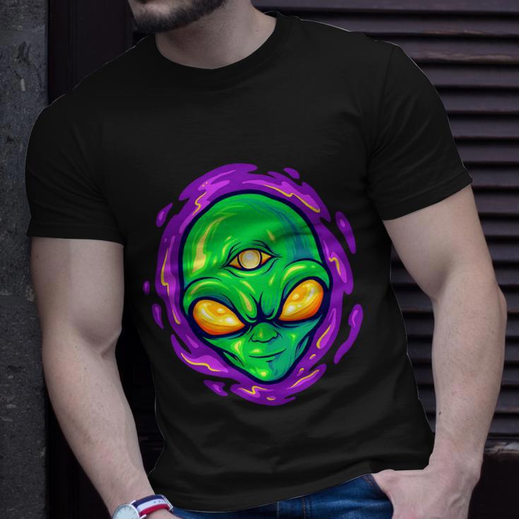 Alien Head Mascot Monster Tshirt Unisex T-Shirt Gifts for Him