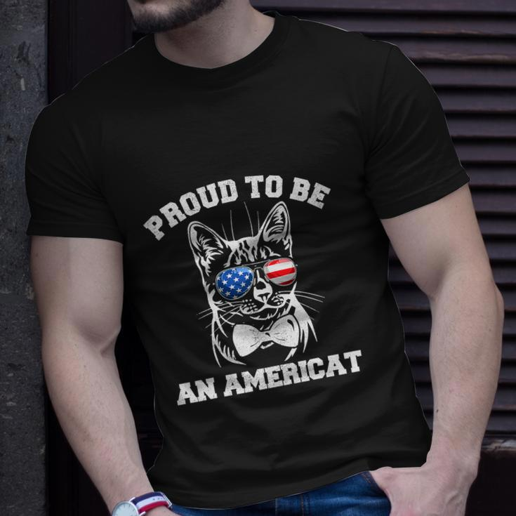American Cat 4Th Of July Funny Unisex T-Shirt Gifts for Him