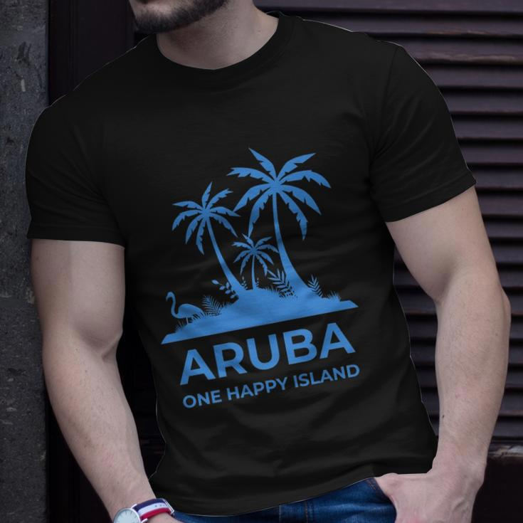 Aruba One Happy Island V2 Unisex T-Shirt Gifts for Him