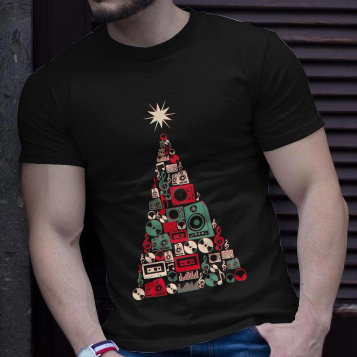 Audio Music Fan Christmas Tree Unisex T-Shirt Gifts for Him