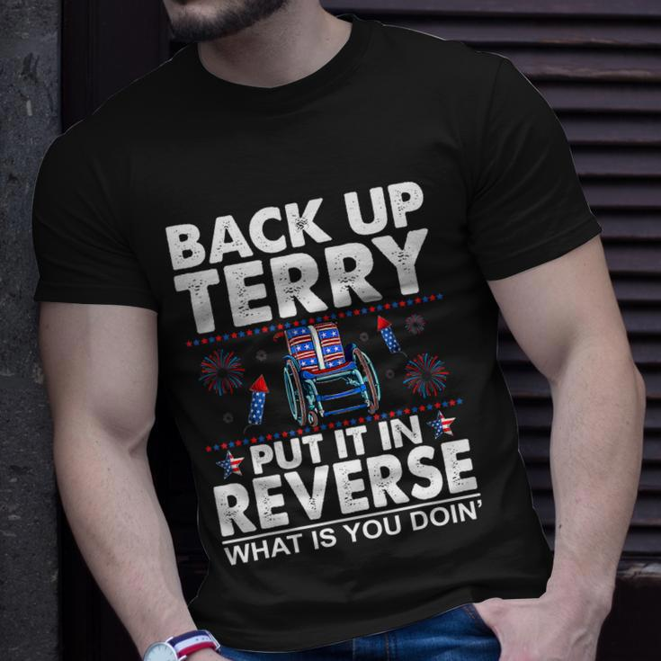 Back Up Terry Put It In Reverse Firework Funny 4Th Of July V2 Unisex T-Shirt Gifts for Him