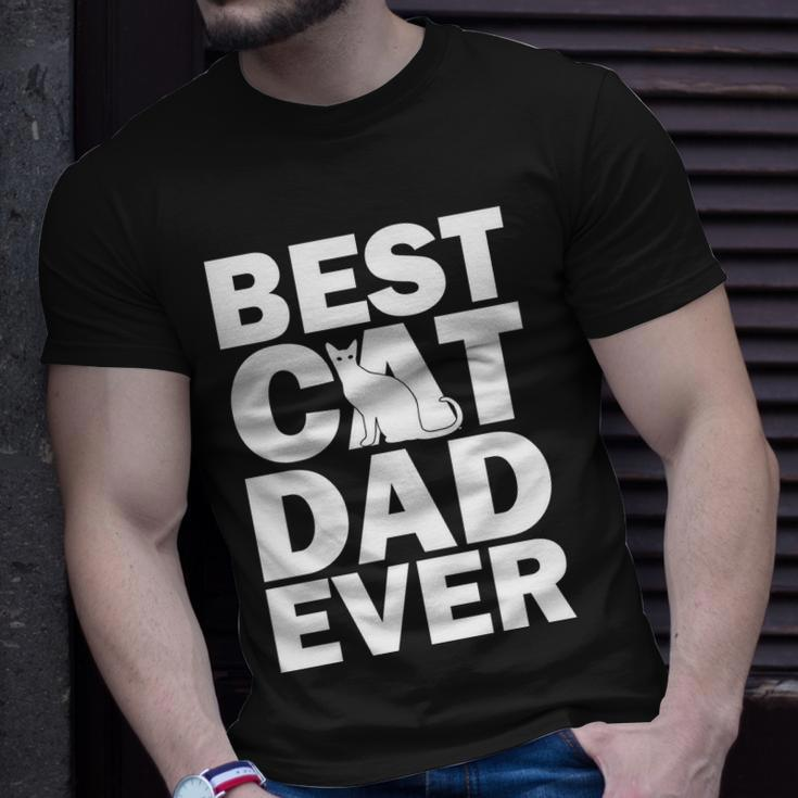 Best Cat Dad Ever Tshirt Unisex T-Shirt Gifts for Him