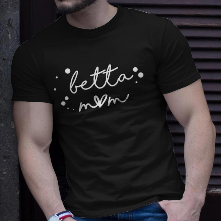 Betta Mom Pet Beta Fish Mom Funny Unisex T-Shirt Gifts for Him