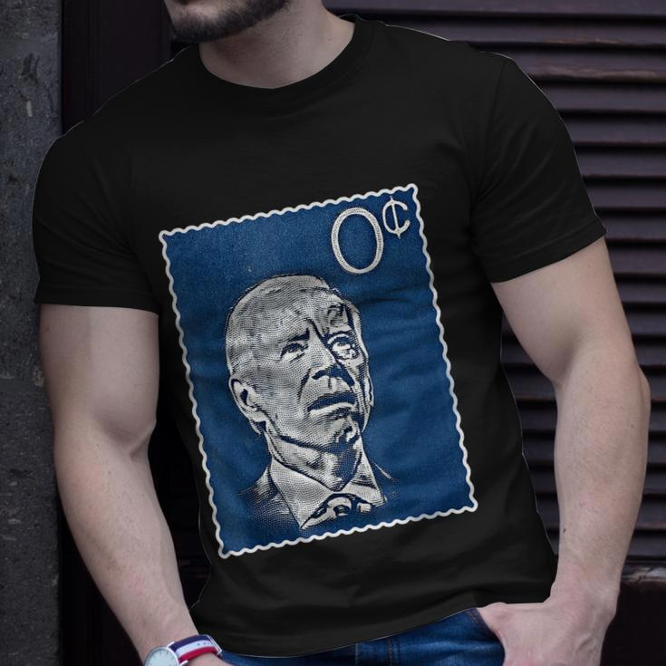 Biden Zero Cents Stamp 0 President Joe Tshirt Unisex T-Shirt Gifts for Him