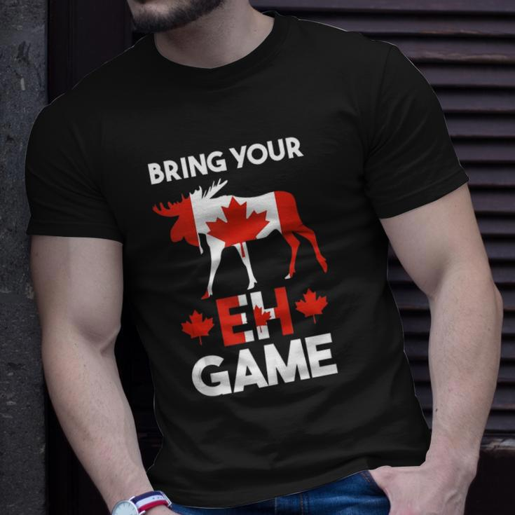 Bring Your Eh Game Canada V2 Unisex T-Shirt Gifts for Him