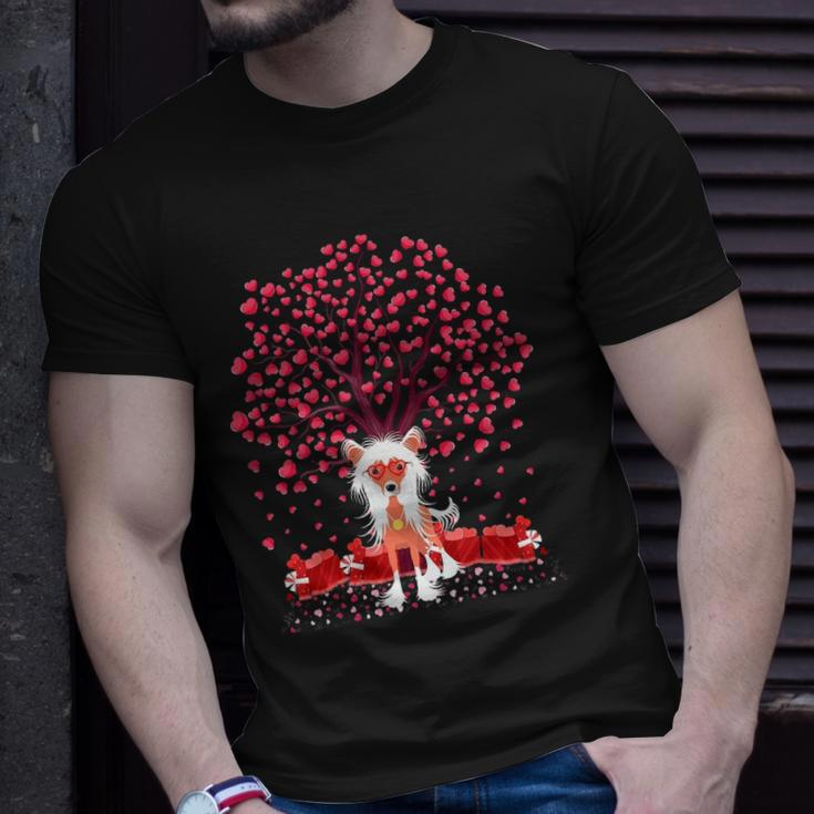 Chinese Crested Dog Lover Chinese Crested Valentine&8217S Day Unisex T-Shirt Gifts for Him