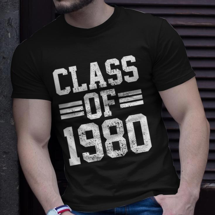Class Of 1980 School Graduation Unisex T-Shirt Gifts for Him
