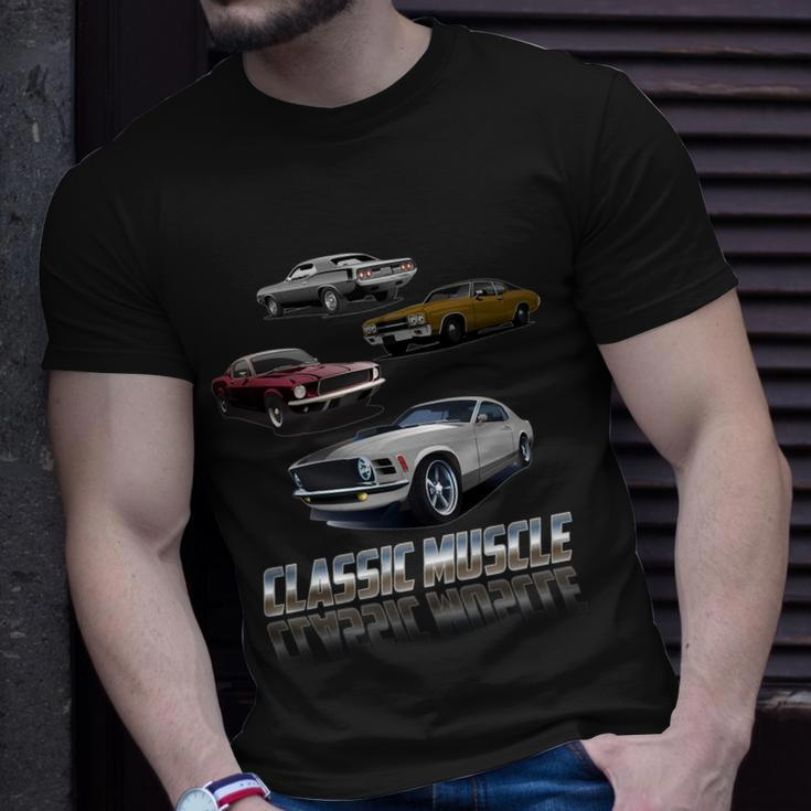 Classic Muscle Classic Sports Cars Tshirt Unisex T-Shirt Gifts for Him