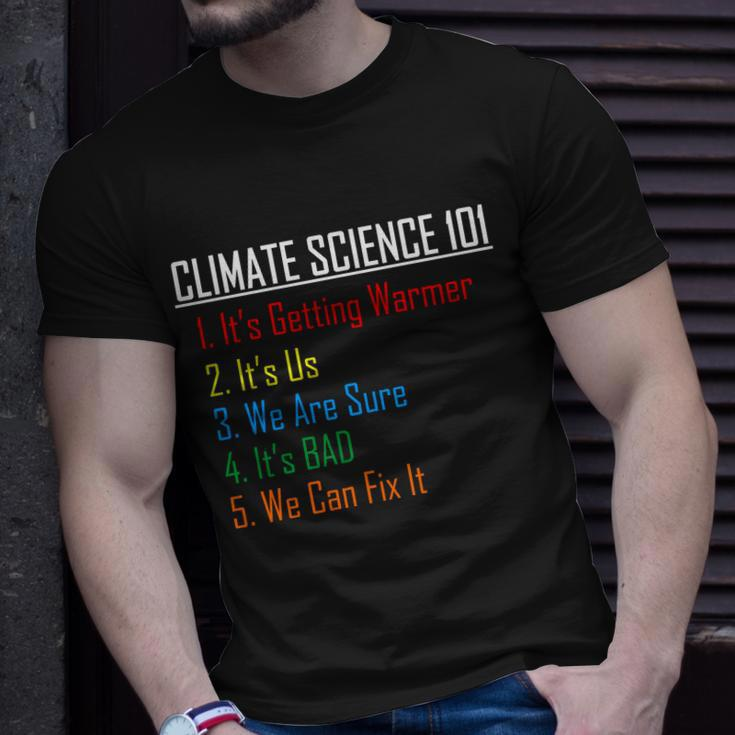 Climate Science 101 Climate Change Facts We Can Fix It Tshirt Unisex T-Shirt Gifts for Him