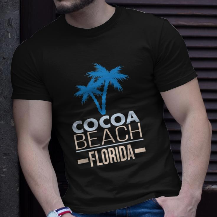 Cocoa Beach Florida Palm Tree Unisex T-Shirt Gifts for Him