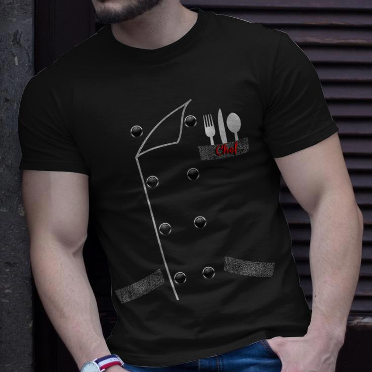 Cool Chef Cook Uniform Diy Halloween Party Easy Costume Unisex T-Shirt Gifts for Him