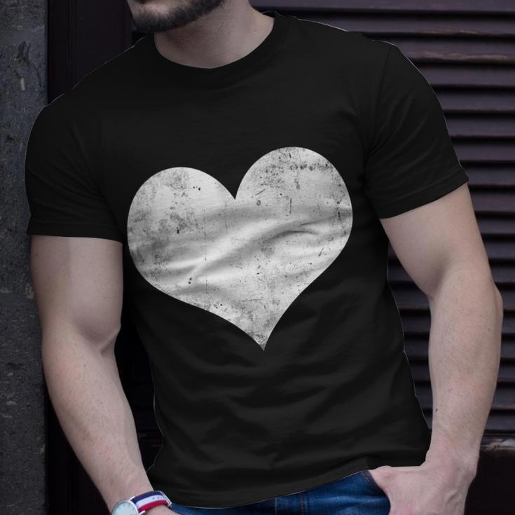 Cute Heart Valentines Day Vintage Distressed Unisex T-Shirt Gifts for Him