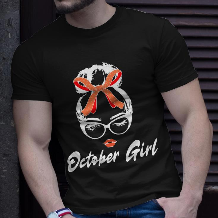 Cute October Girl Birthday Unisex T-Shirt Gifts for Him