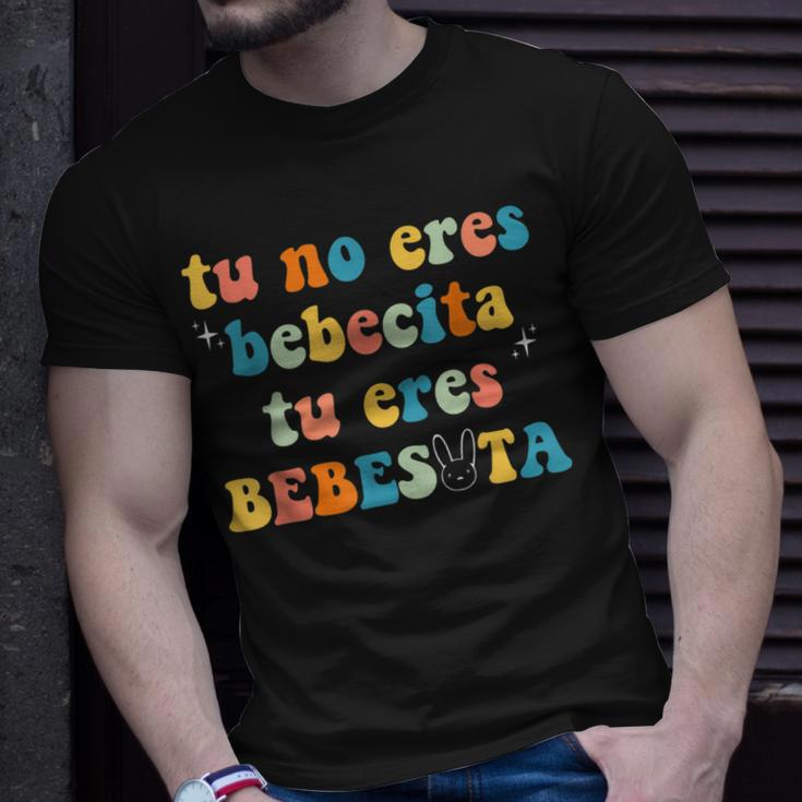 Cute Tu No Eres Bebecita To Eres Bebesota B Bunny Retro V3 T-shirt Gifts for Him