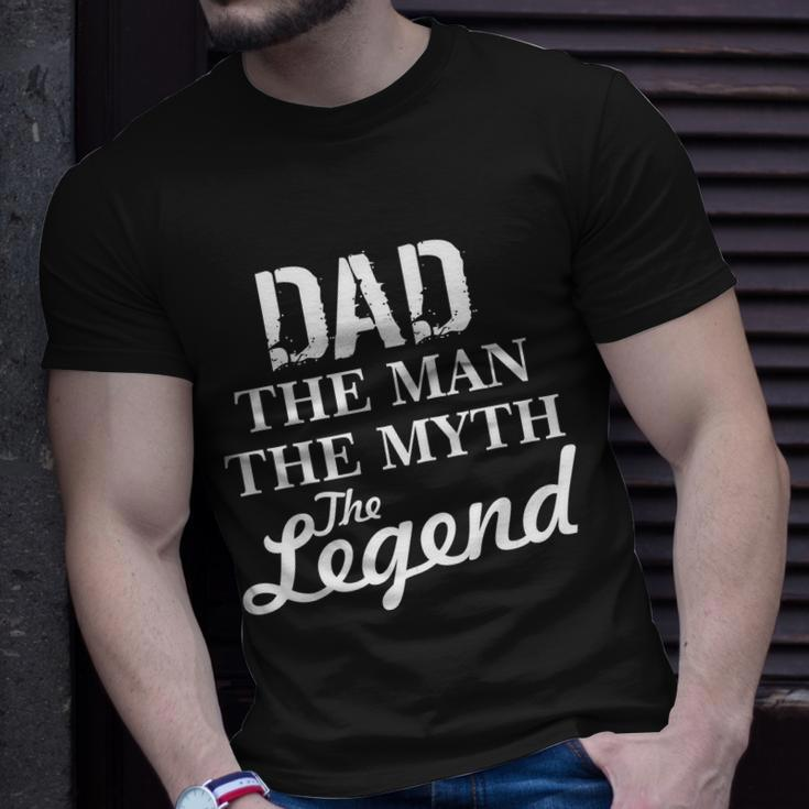 Dad The Man Myth Legend Unisex T-Shirt Gifts for Him