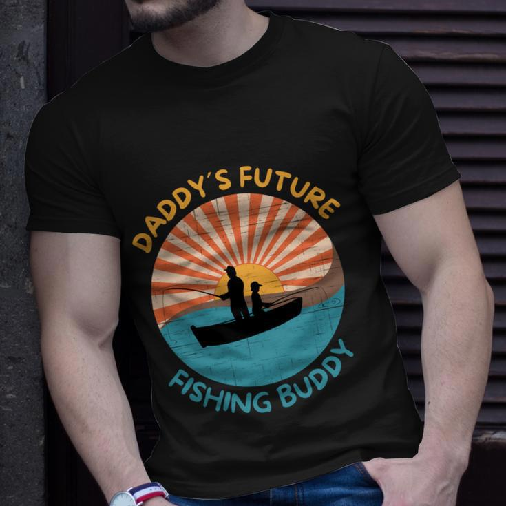 Daddys Future Fishing Buddy Quote Fathers Day Fishing T-Shirt Gifts for Him