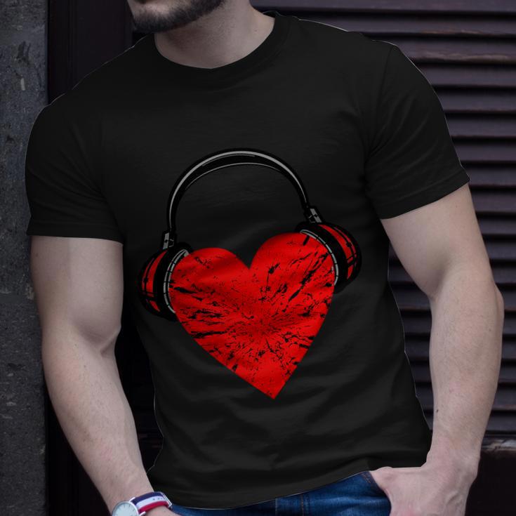 Dj Heart Music Unisex T-Shirt Gifts for Him