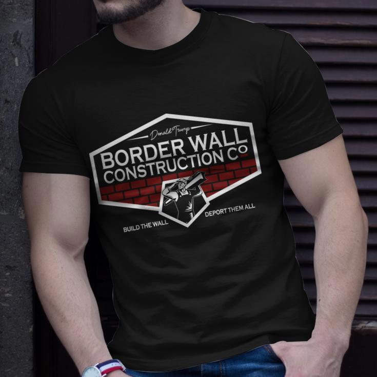 Donald Trump Border Wall Construction Tshirt Unisex T-Shirt Gifts for Him
