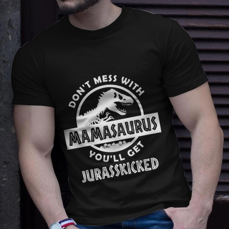 Dont Mess With Mamasaurus Tshirt Unisex T-Shirt Gifts for Him