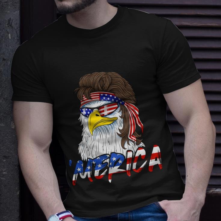 Eagle Mullet Merica 4Th Of July Usa American Flag Patriotic Gift Unisex T-Shirt Gifts for Him