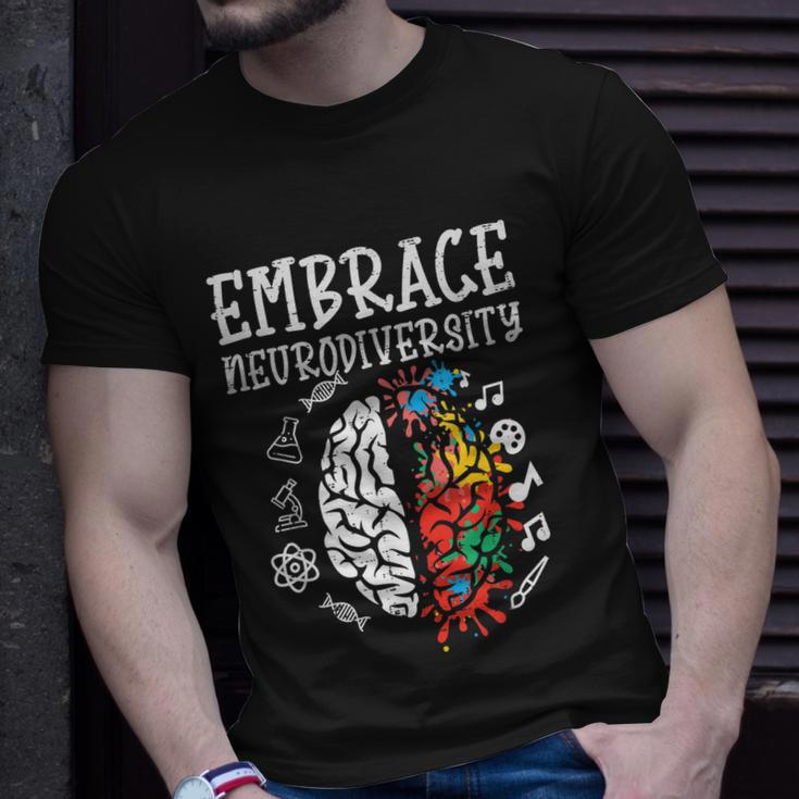 Embrace Neurodiversity Autism Awareness Asd Men Women Kids Unisex T-Shirt Gifts for Him