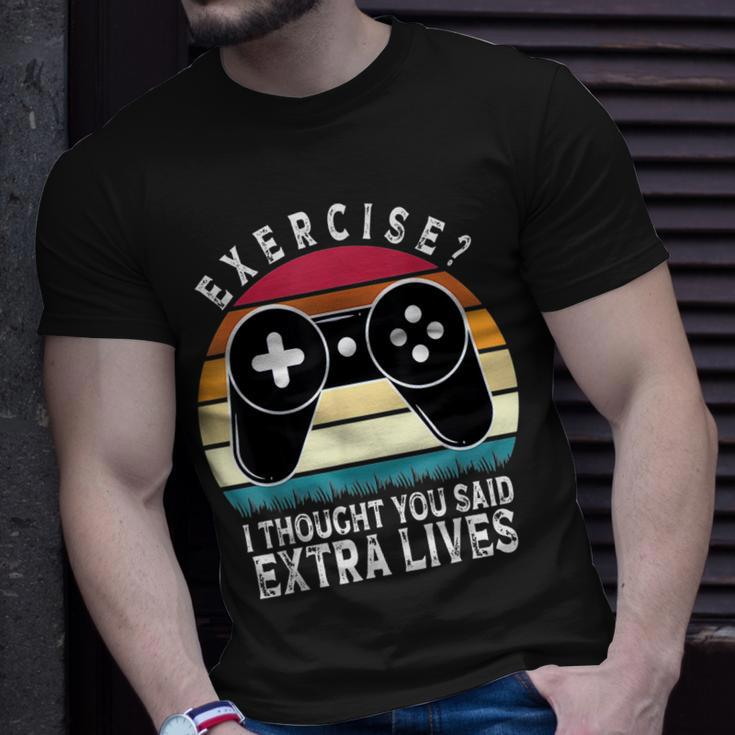 Extra Lives Video Game Controller Retro Gamer Boys V13 T-shirt Gifts for Him