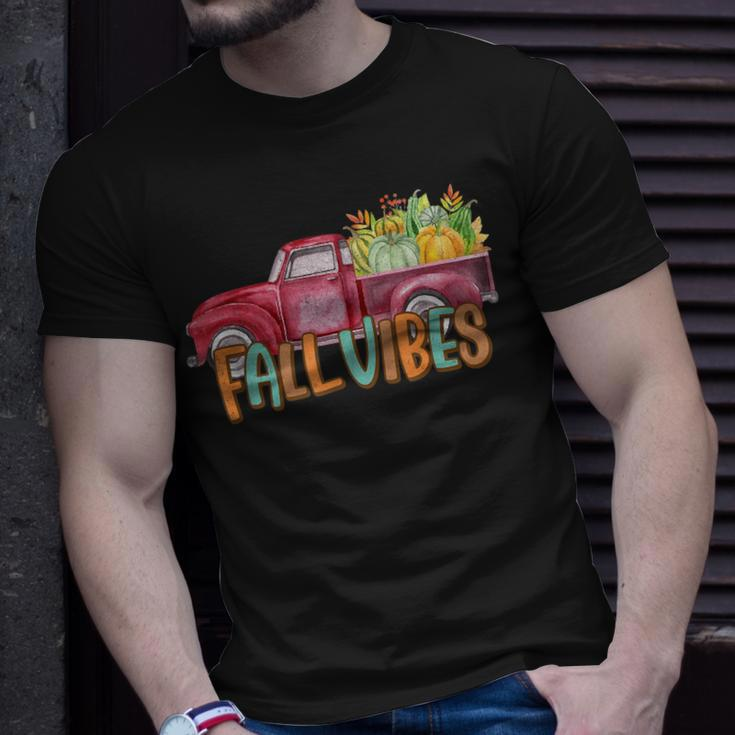 Fall Vibes Old School Truck Full Of Pumpkins And Fall Colors T-shirt Gifts for Him