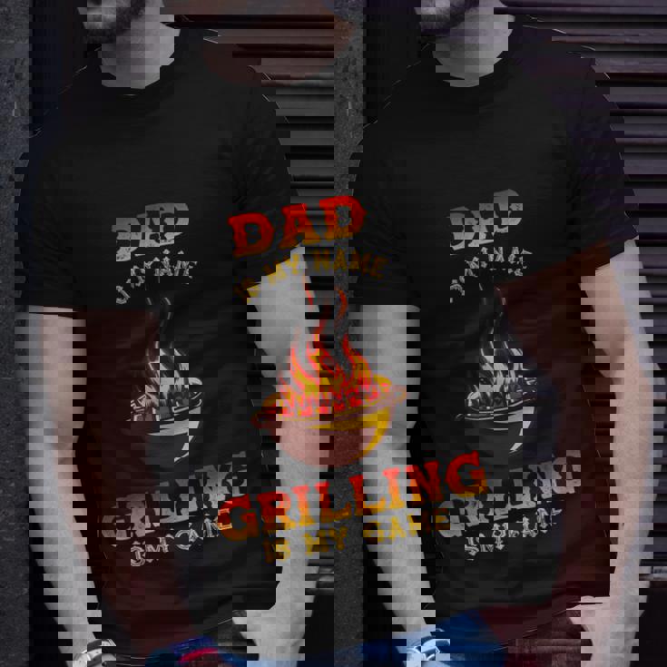 Fathers Day Bbq Grilling Chef Dad Naughty Grilling T-Shirt Gifts for Him