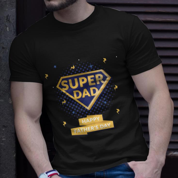 Fathers Day Best Dad Ever Daddy Super Dad Happy Fathers Day T-Shirt Gifts for Him
