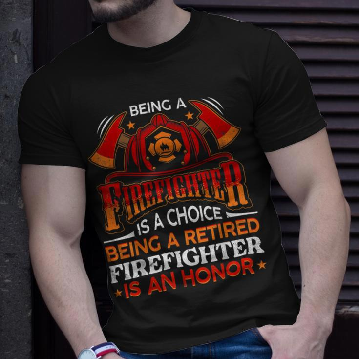 Firefighter Funny Gift Heroic Fireman Gift Idea Retired Firefighter V2 Unisex T-Shirt Gifts for Him